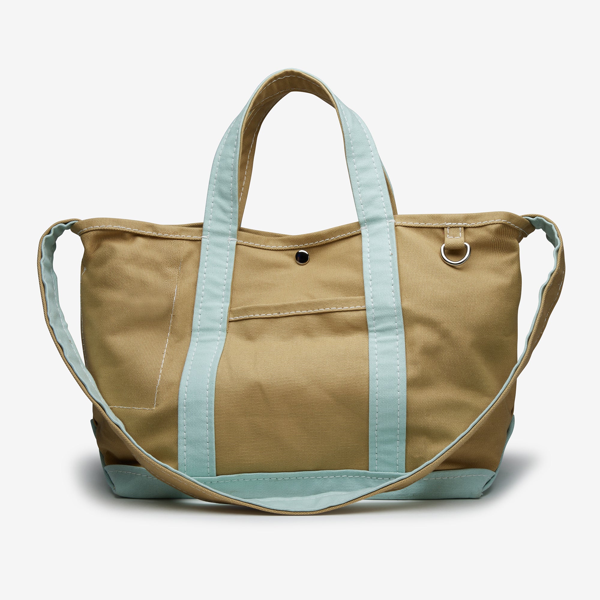 Oliver Canvas Utility Tote in Blue Tan
