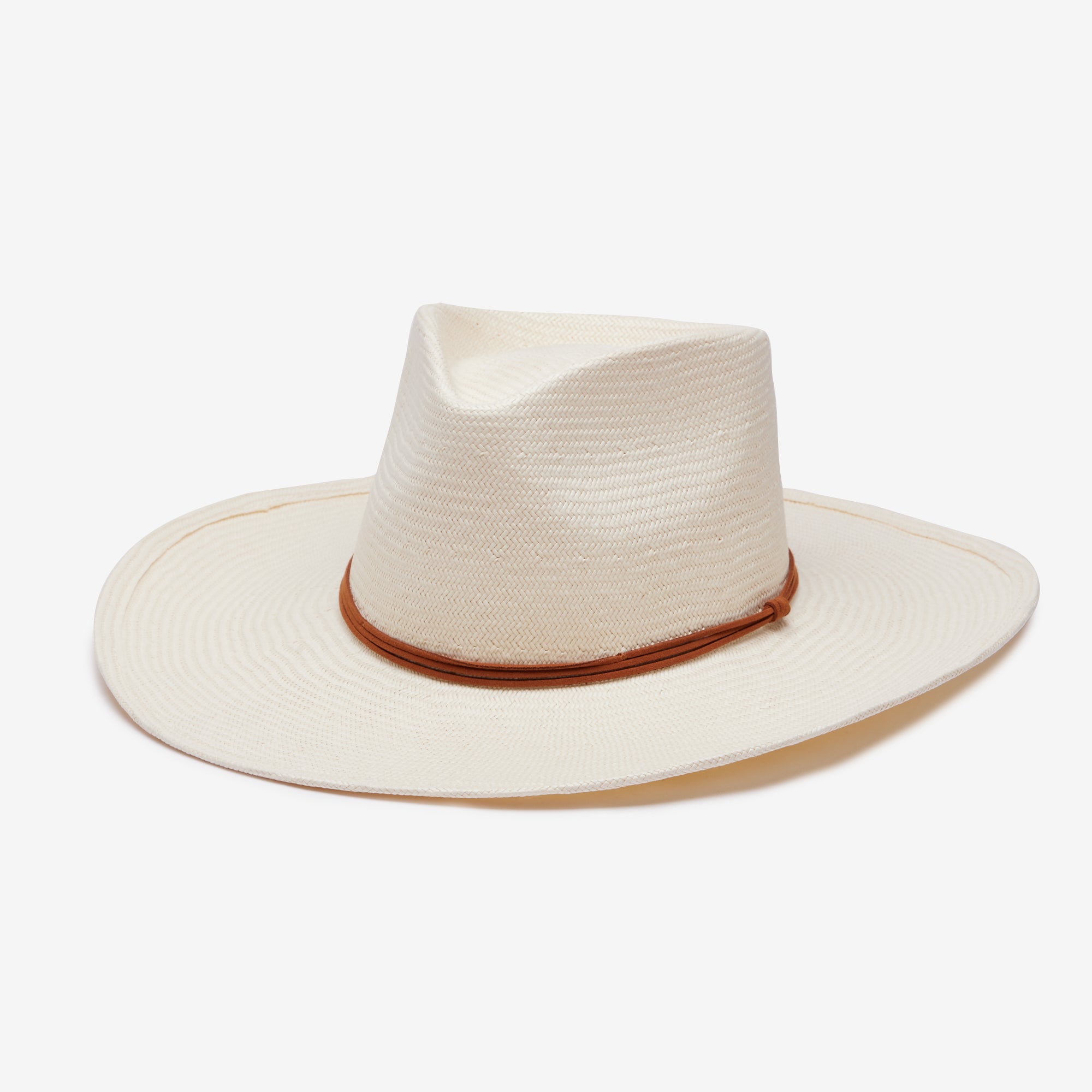 ゆあみ♡ Chapeau d' O Bao Canotier Wide Chaun Toyo Straw Hat in Ivory