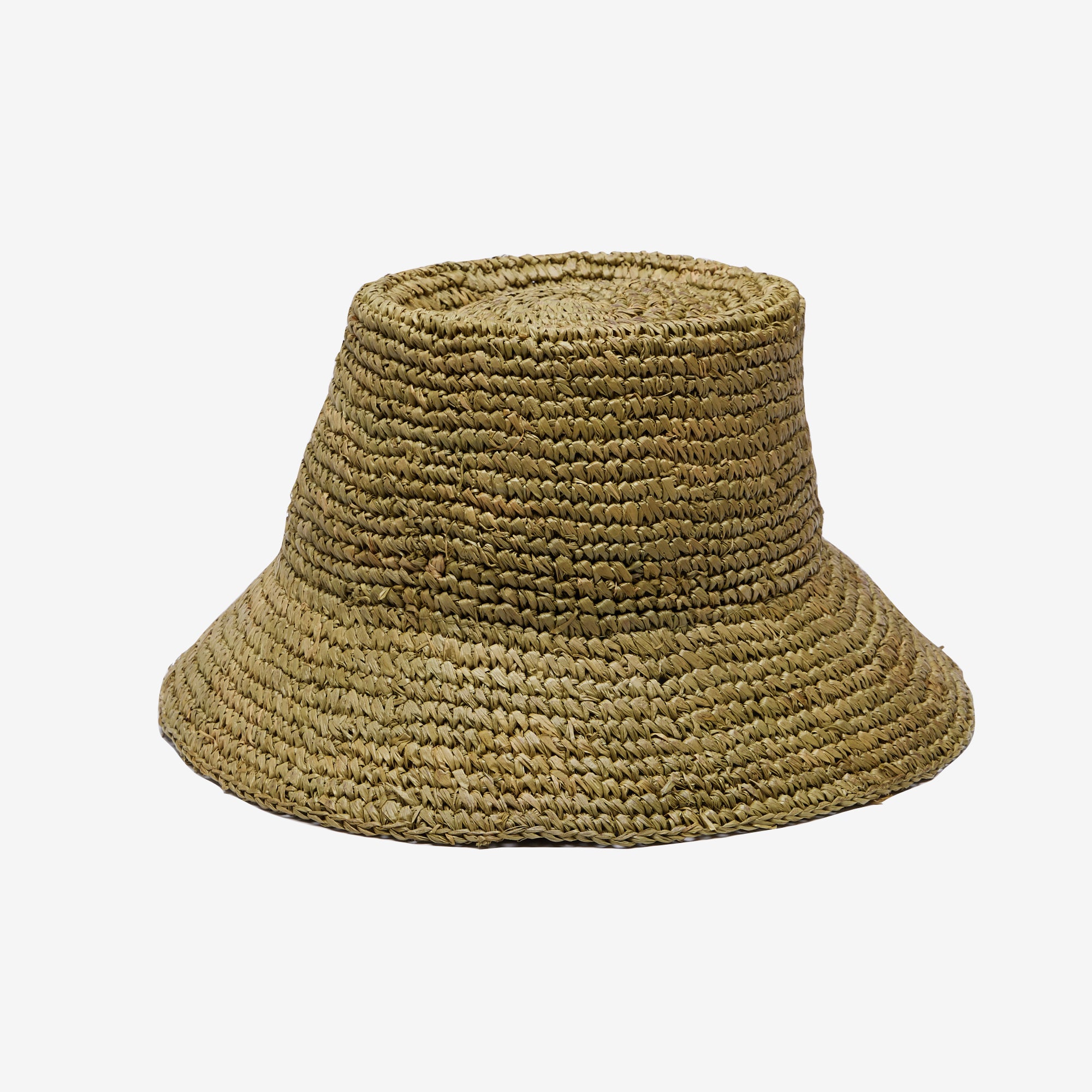 Brown Straw Bucket Hat - Packable Sun/Beach Women display picture 3