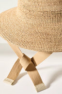 Cassis Raffia Bucket in Natural