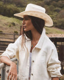 Wyeth Carter Packable Cowboy Hat in Ivory – white, additional view