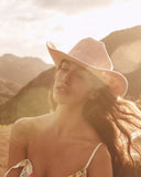 Wyeth Carter Packable Cowboy Hat in Ivory – white, additional view