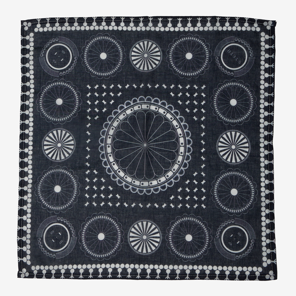 Bandana Vintage Art Indien USA – 50% Coton, 50% Polyester, Motif Multicouleur, Unisexe