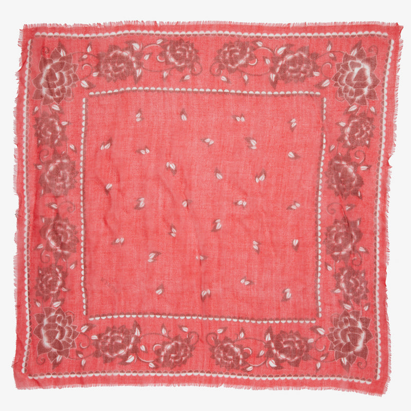 Wyeth Largo Cashmere Bandana in Red