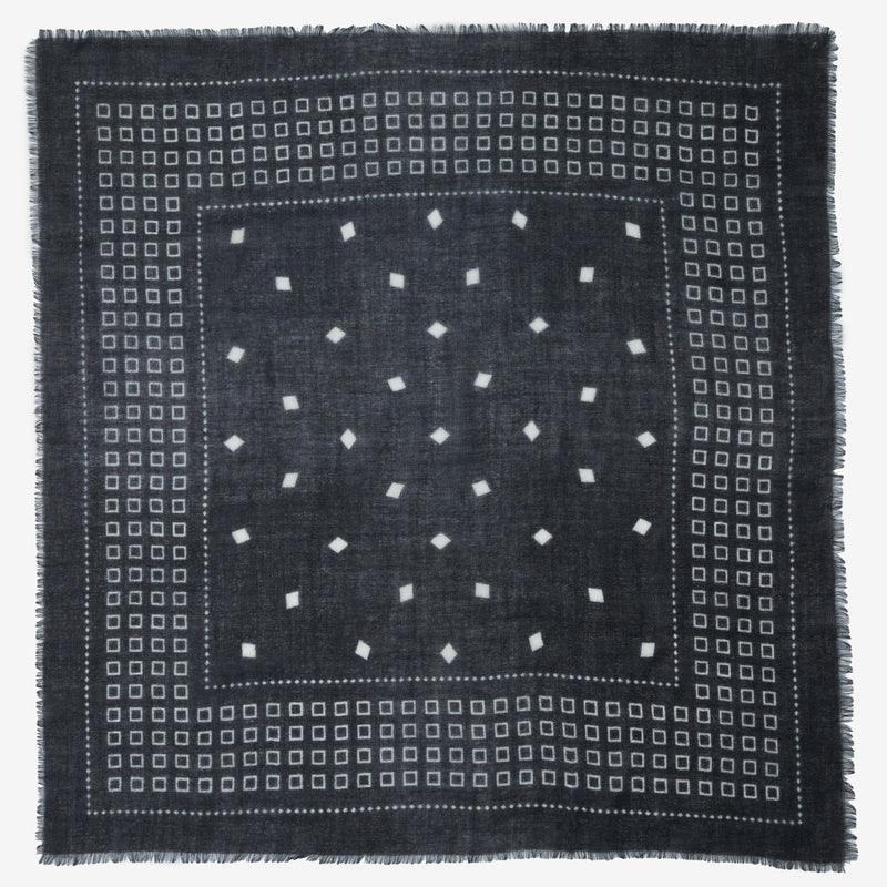 Wyeth Brooks Cashmere Bandana in Black