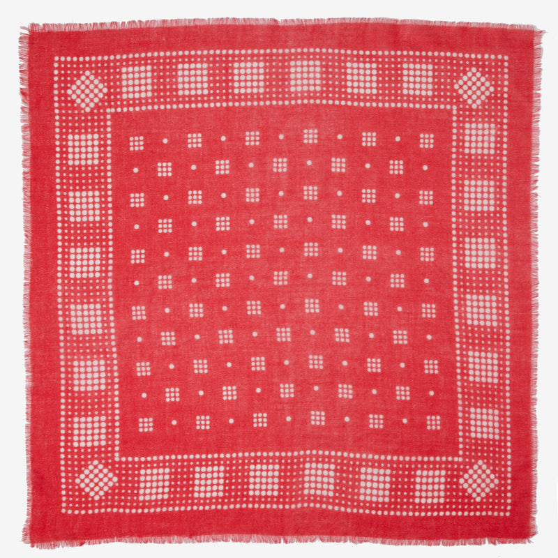 Wyeth Peters Cashmere Bandana in Red