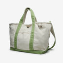 Oliver Canvas Tote in Green Natural