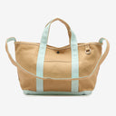 Oliver Canvas Utility Tote in Blue Tan