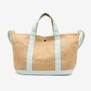 Oliver Canvas Utility Tote in Blue Tan