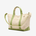Oliver Canvas Utility Tote in Green Natural