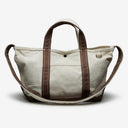 Oliver Canvas Tote in Brown Natural