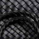 Iris Woven Leather Mini Handbag in Black