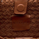 Ellie Woven Leather Tote Bag in Whiskey