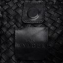 Ellie Woven Leather Tote Bag in Black