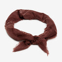 Brooks Cashmere Bandana in Oxblood