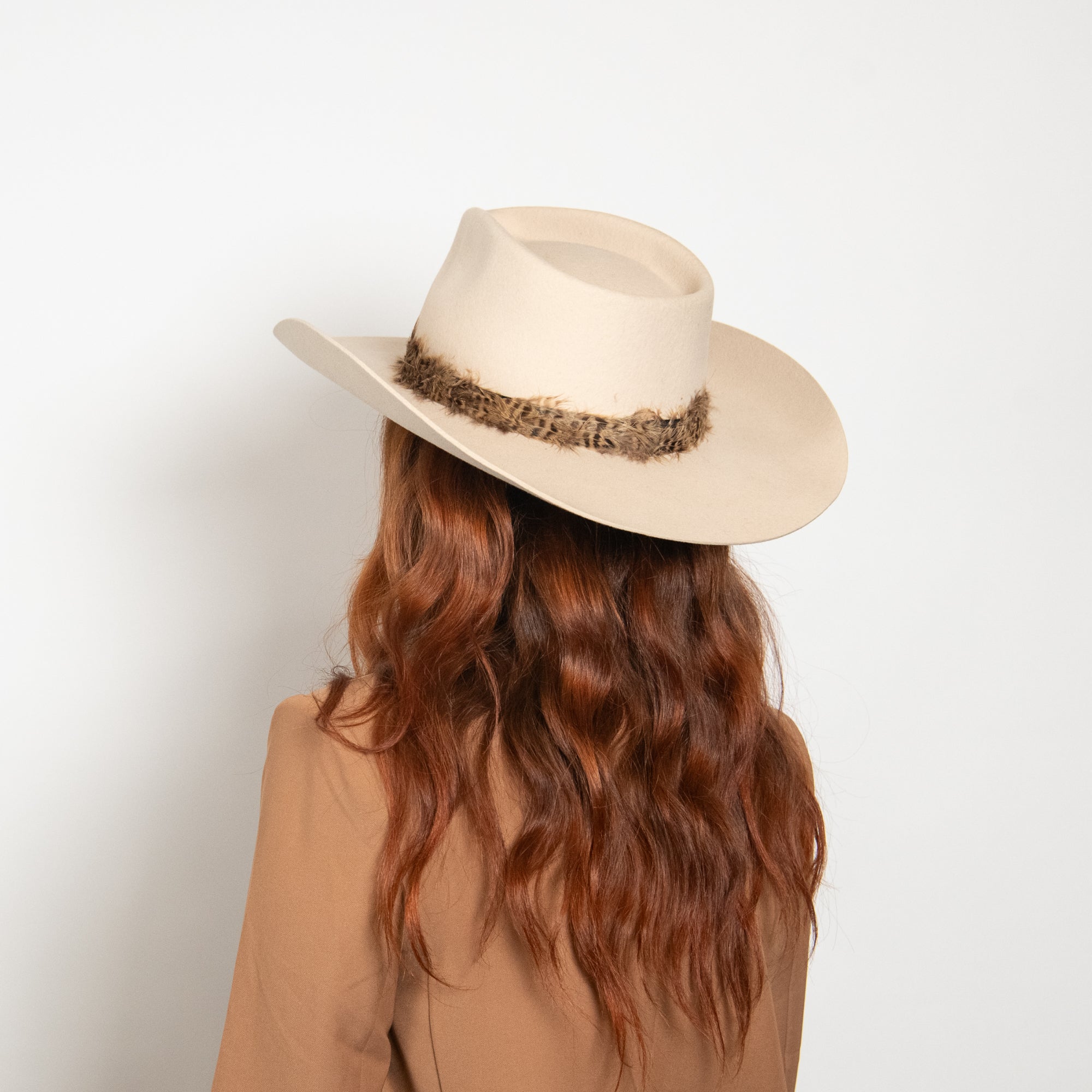 Altar’d State Cassidy Wide Brimmed Hat Warm Rust Brown Western Boho Fedora Altar main image 3