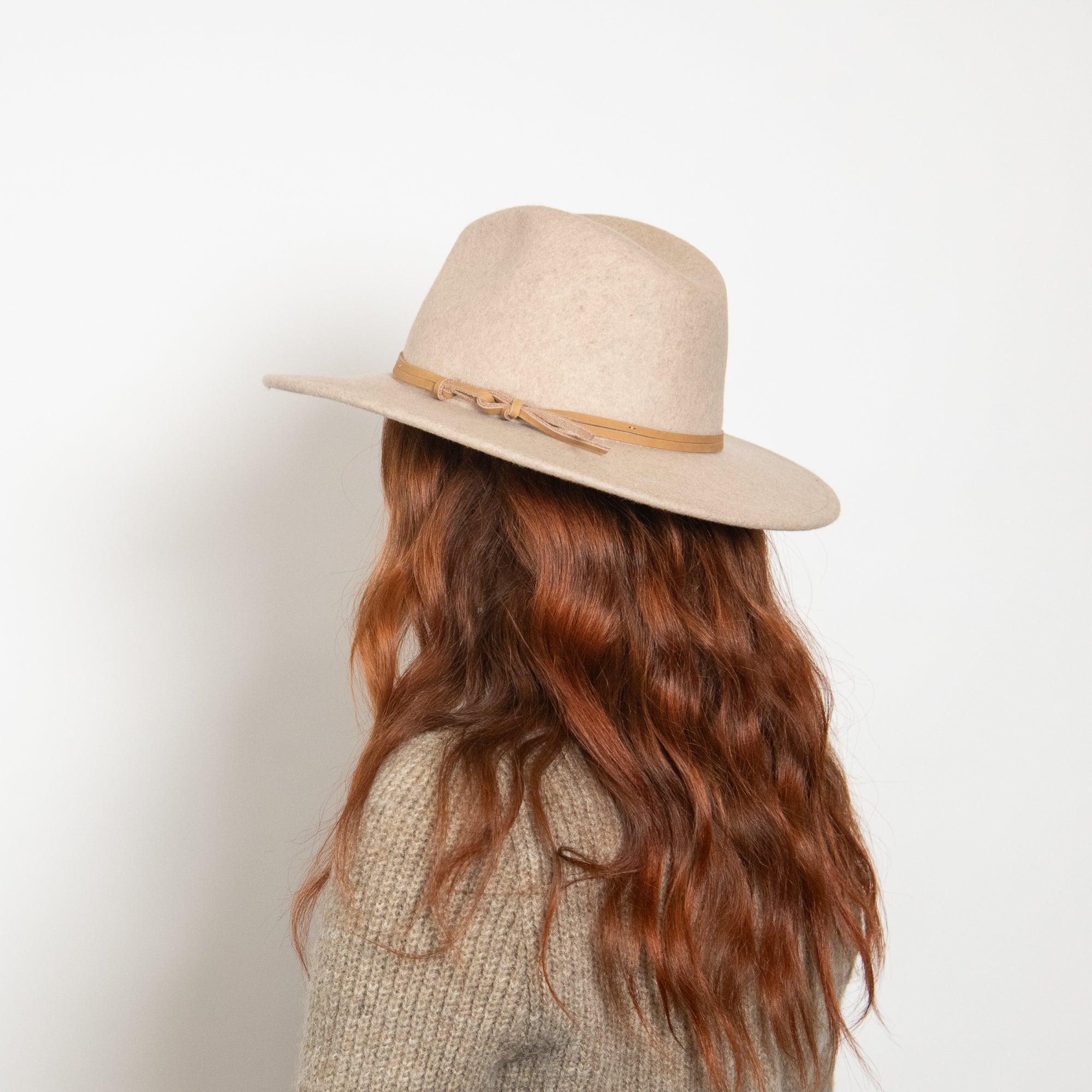 Tan Beige Wool Felt Rancher Hat Billie in Marle display picture 1