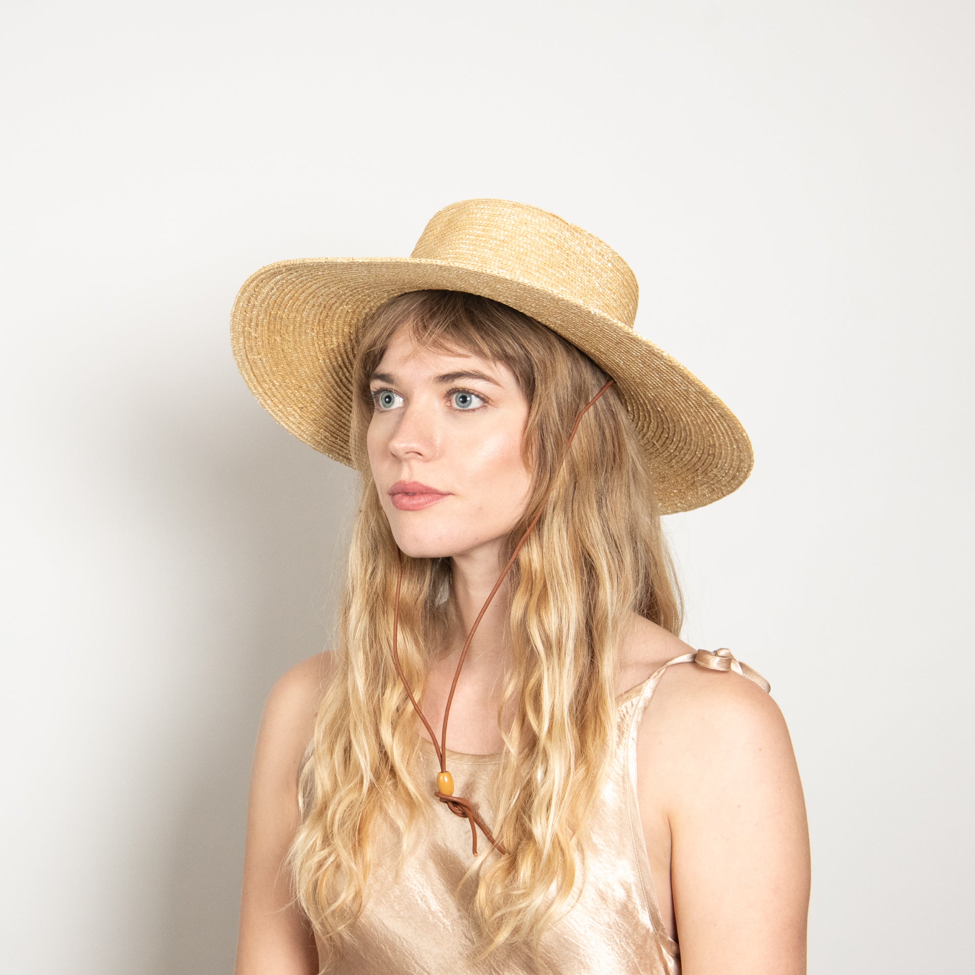 NEW WYETH   READ**** Wide Brim Straw Sun Hat - Natural Straw Natural Tali Bucket Hat | Wyeth main image 3
