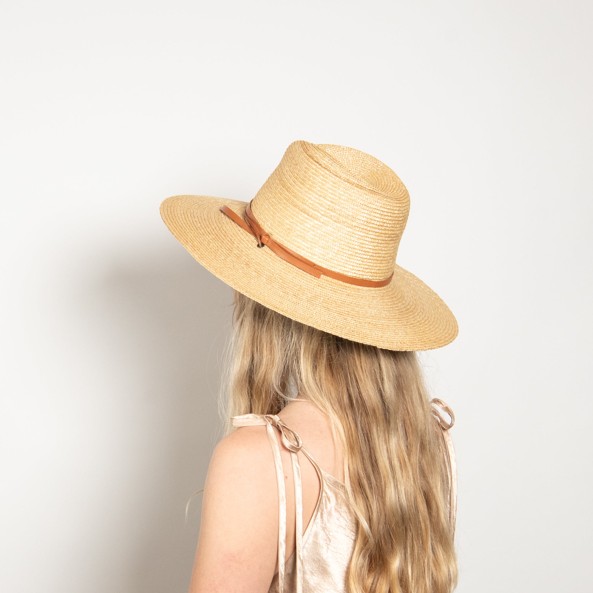 Harley Wheat Straw Sun Hat in Natural