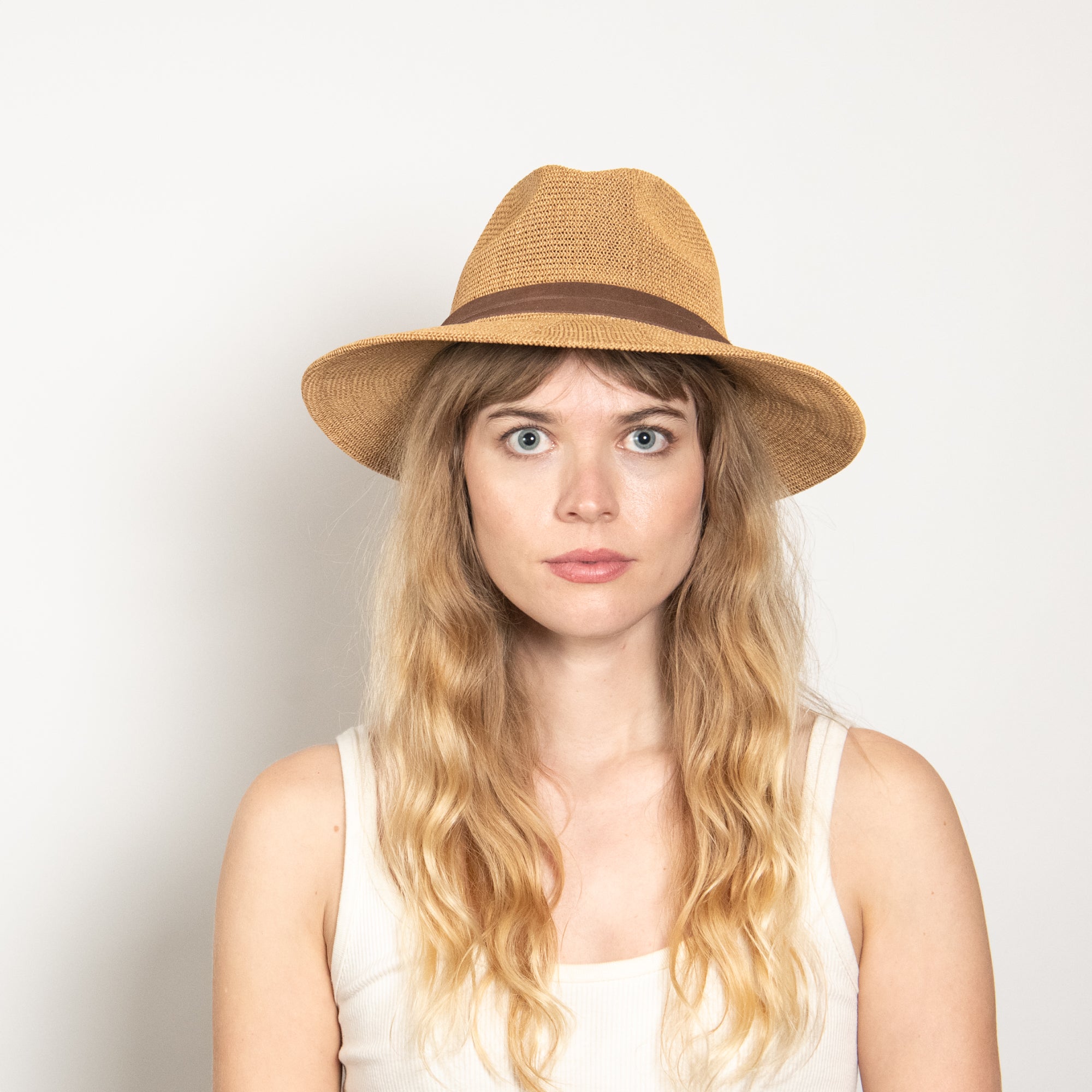 Sedona Straw Panama in Camel display picture 2
