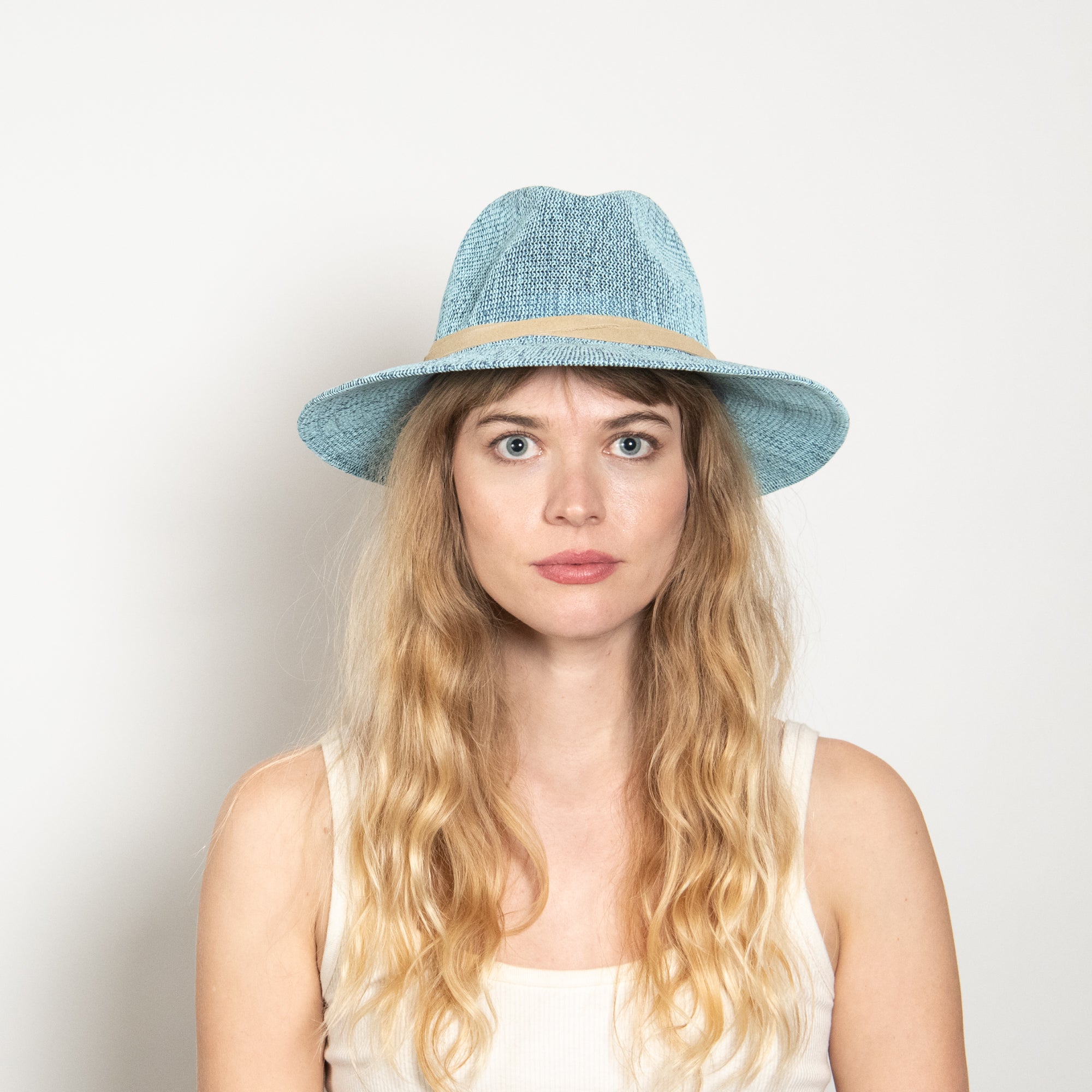 Sedona Straw Panama in Light Blue display picture 3
