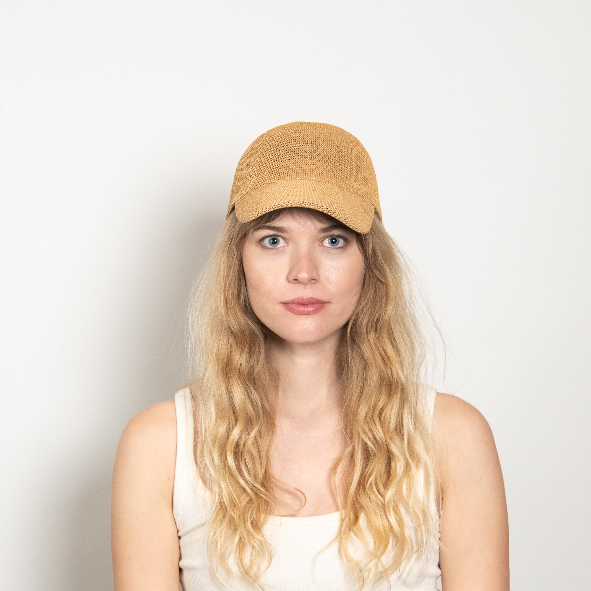 Paula Packable Straw Women's Dad Cap in Tan Camel – W Y E T H