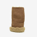Stoney Shearling Fingerless Gloves in Camel-Large