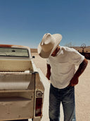 Cole Wool Felt Cowboy in Bone - Men's