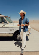 Cole Wool Felt Cowboy in Bone - Men's