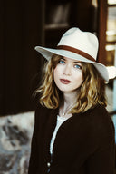 Wyeth Lux Wool Felt Fedora in Linen – beige, packable, additional view