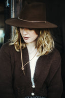 Tanner Packable Wool Fedora in Chocolate - Men's