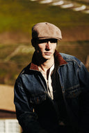 Rhodes Wool Newsboy Cap in Camel - Men's