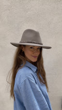 Finn Wool Fedora in Taupe