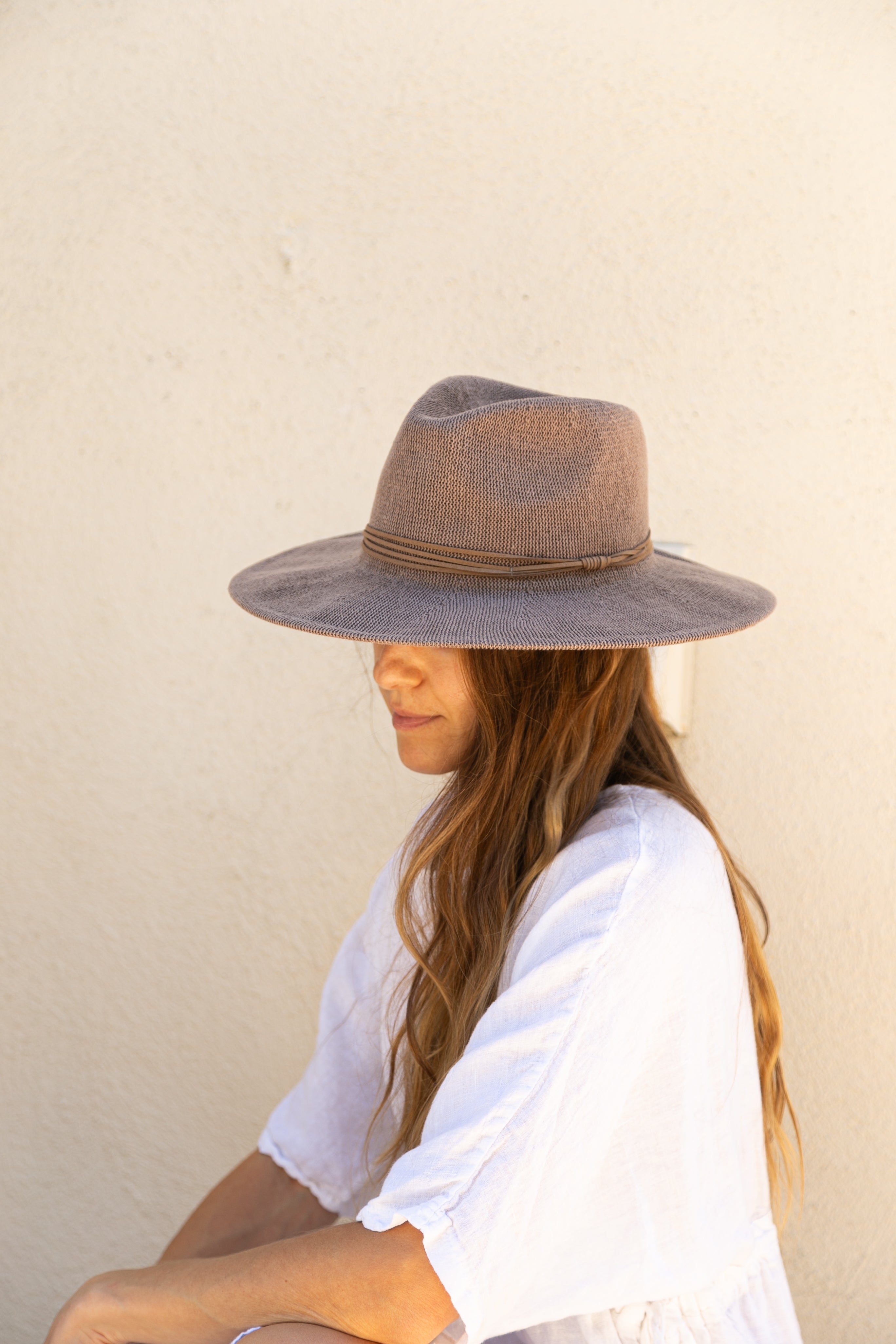 Zephyren ゼファレン PANAMA HAT BEIGE Packable Mesh Panama Hat - Beacon in Ivory White
