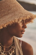 Bora Bora Raffia Bucket in Natural