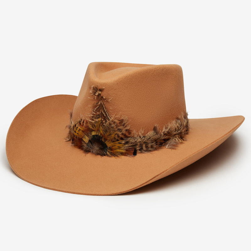 Wyeth Cassidy Wool Felt Cowboy Hat in Hazel – brown
