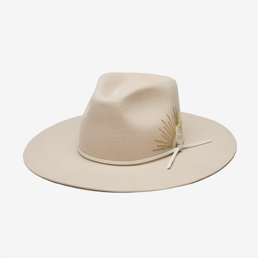 Wyeth Ford Unisex Sisal Straw Upturned Brim Cowboy Hat