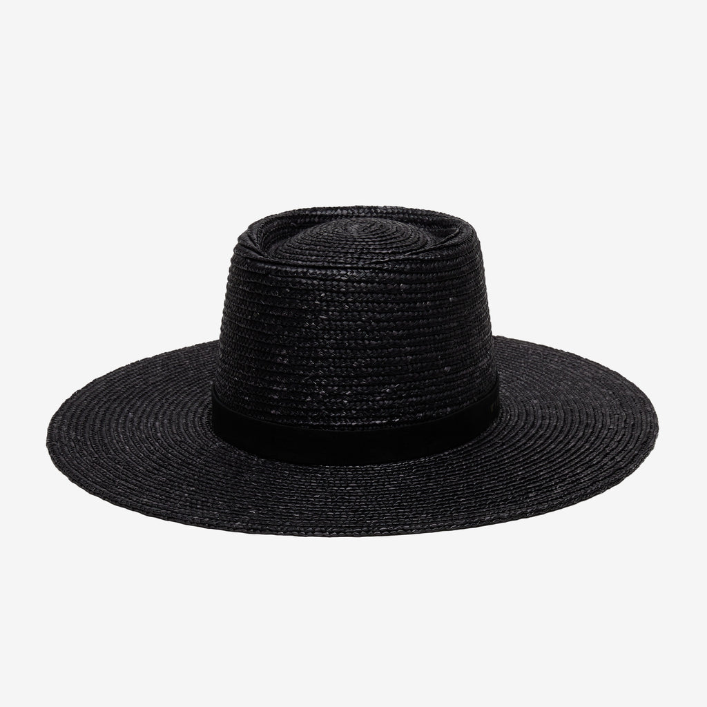Wyeth Hats Everly Straw Hat in Black One Size Everly in Black – W Y E T H main image 3