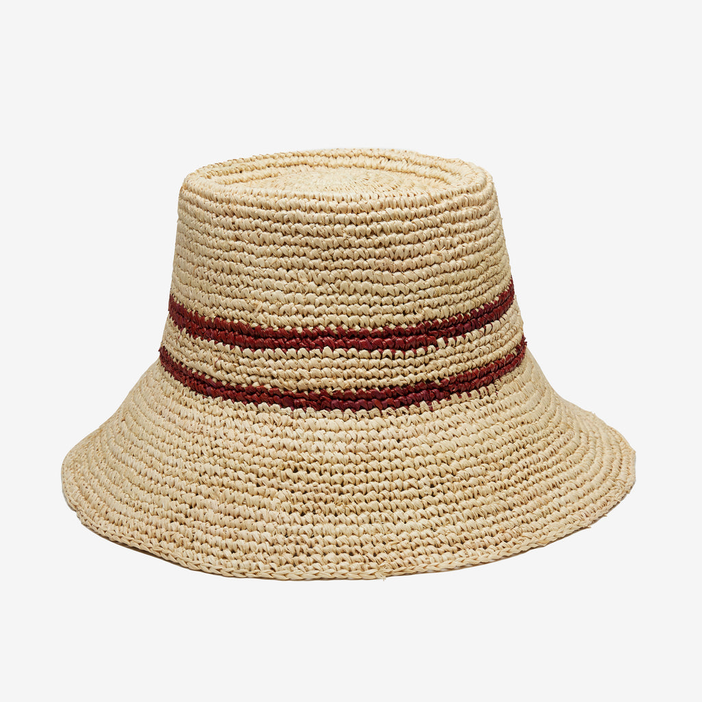 Ensley Raffia Bucket in Natural display picture 3