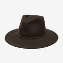 Tanner Packable Wool Fedora in Chocolate