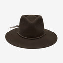Tanner Packable Wool Fedora in Chocolate