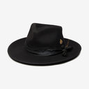 Wyeth Bennie Cashmere Fedora in Black – packable