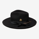 Wyeth Bennie Cashmere Fedora in Black – packable, additional view