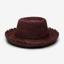 Lacey Raffia Bucket in Chocolate