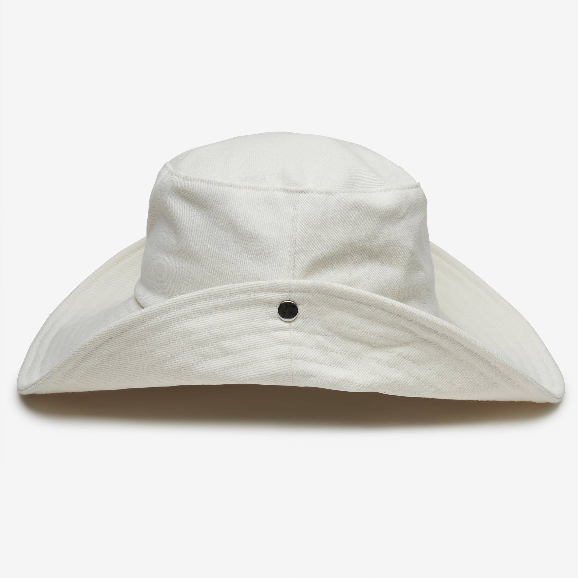 Birdie Cotton Bucket Hat in White