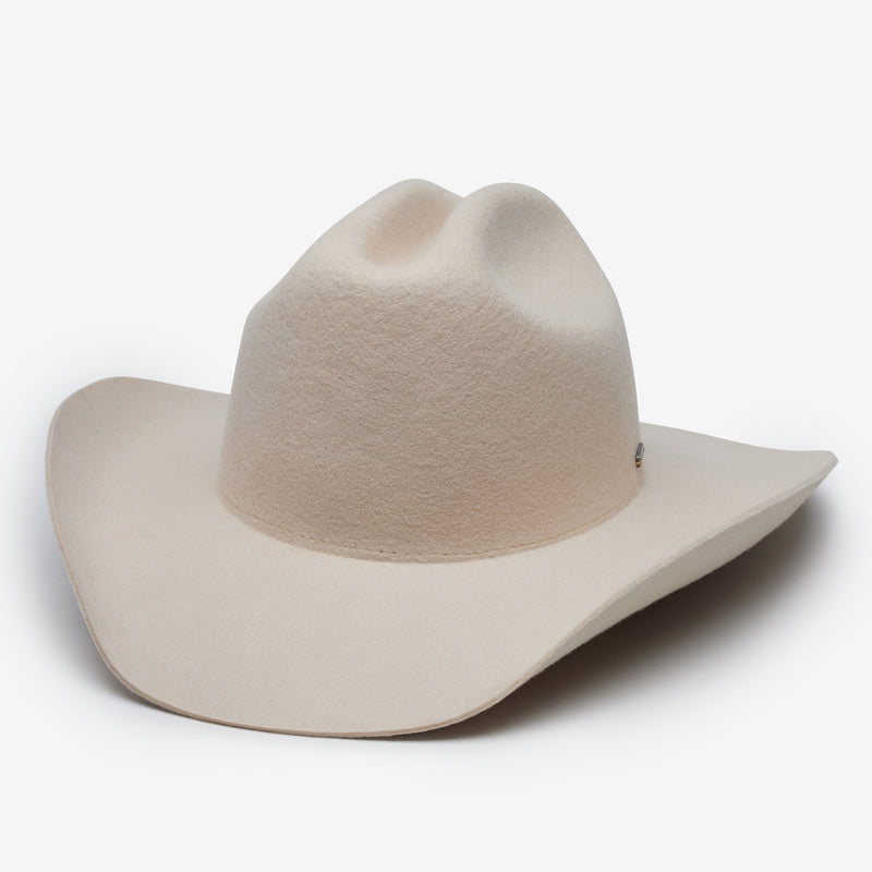 Wyeth Cole Wool Felt Cowboy Hat in Bone – white