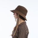 Cassis Raffia Bucket in Brown