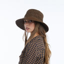 Cassis Raffia Bucket in Brown