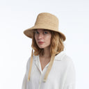 Cassis Raffia Bucket in Natural