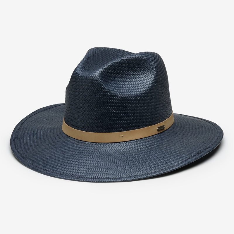 Wyeth Dalton Paper Straw Sun Hat in Denim Blue